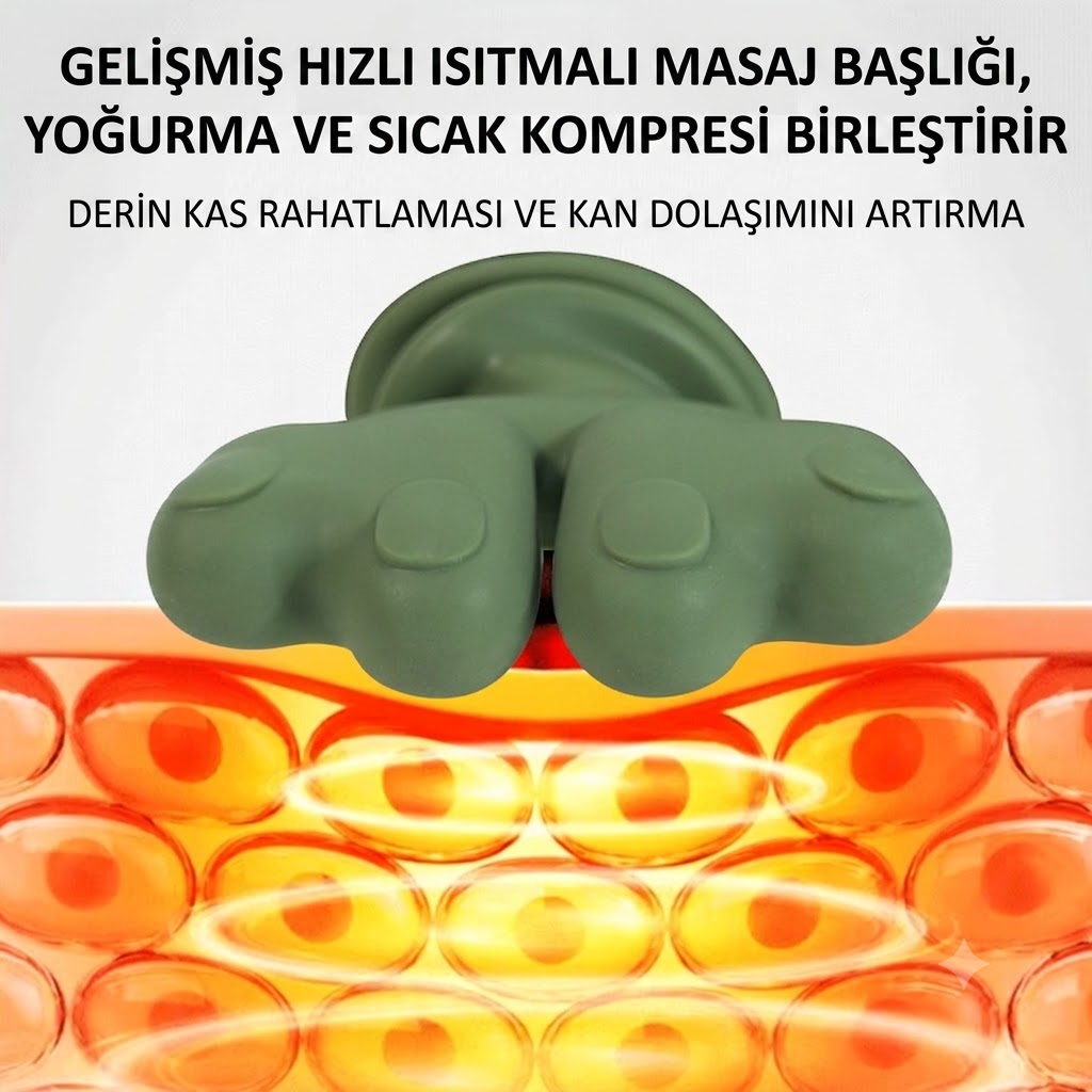 Şarjlı El Yoğurma Hissiyatlı Boyun Omuz ve Sırt Masaj Aleti