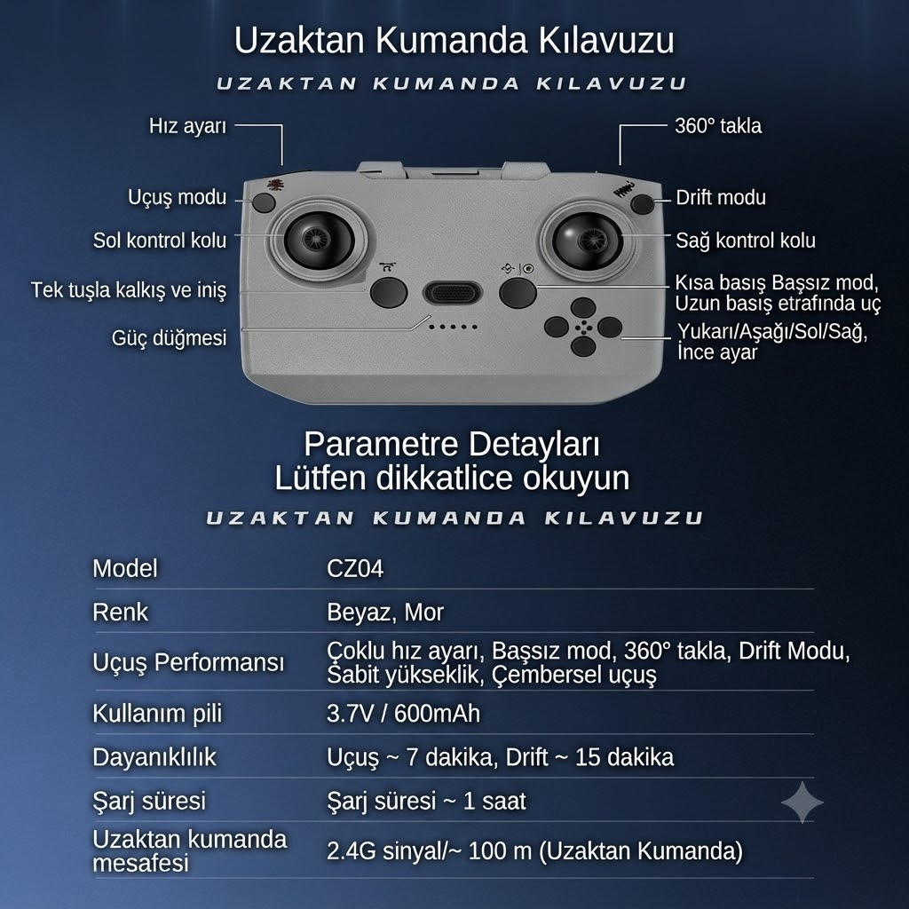 Uzaktan Kumandalı Araba & Drone – 2’si 1 Arada